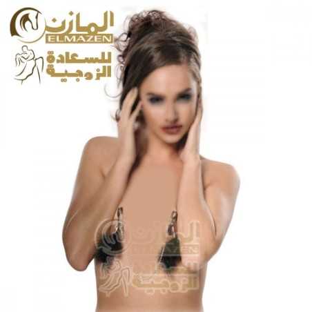 مشابك للحلمات ريش
