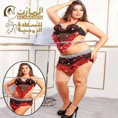 💃🏻 بدلة رقص كود 400 قصيرة مثيرة 💃🏻حمرا شيفون فى مصر