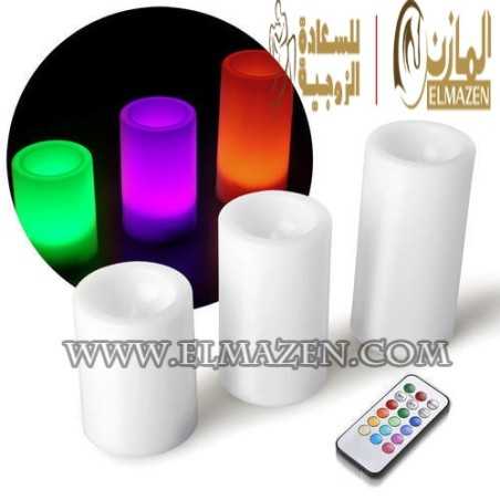 شمعة الريموت مضيئات رومنسية شموع مضئ بالريموت 💫 فى مصر
