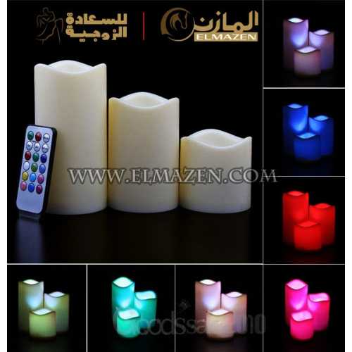 شمعة الريموت مضيئات رومنسية شموع مضئ بالريموت 💫 فى مصر