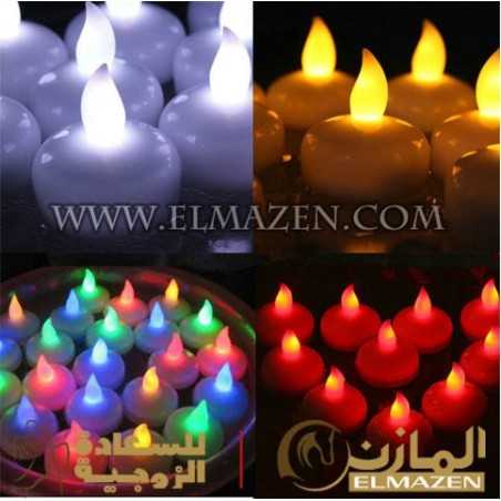 شمعة المية الرومانسية اضاءة رومنسية تعمل بالماء 💫