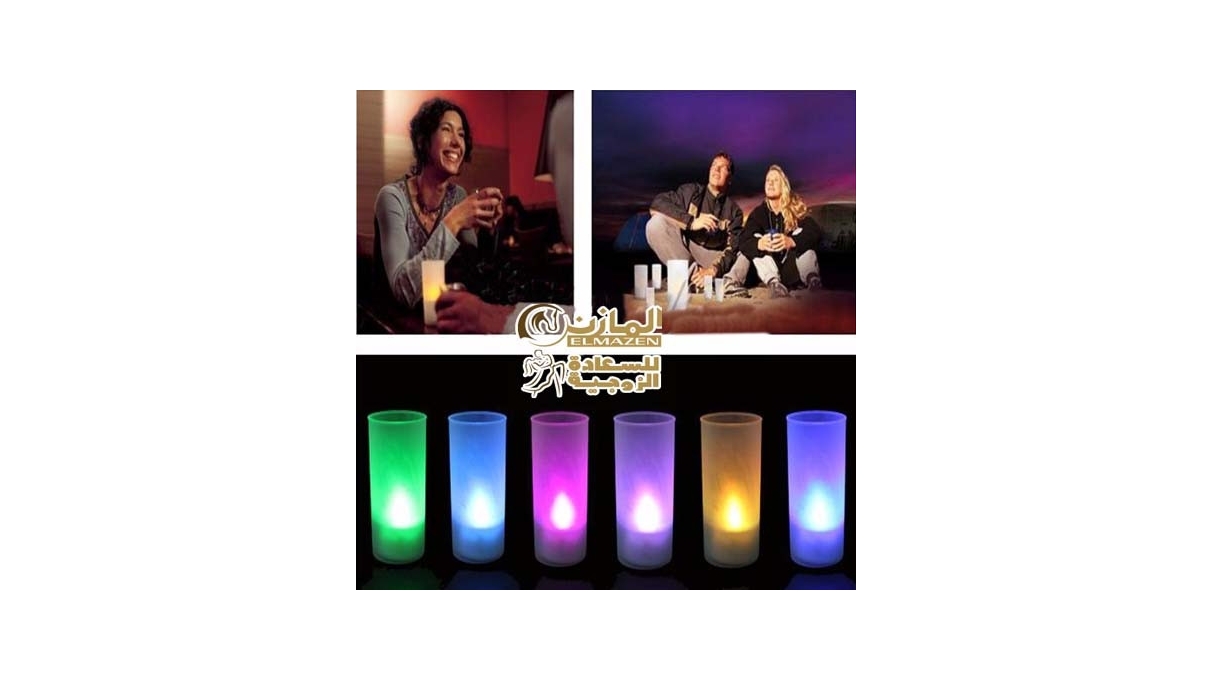 شمعة سنسور نفخ شموع رومانسية امنة منتجات السعادة 💫