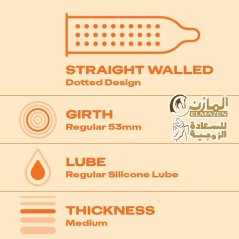 واقى ذكرى durex extra dots