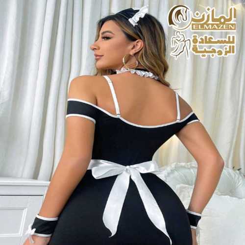 ملابس داخلية شغالة سوداء سكسي للوزن 60-75 كجم