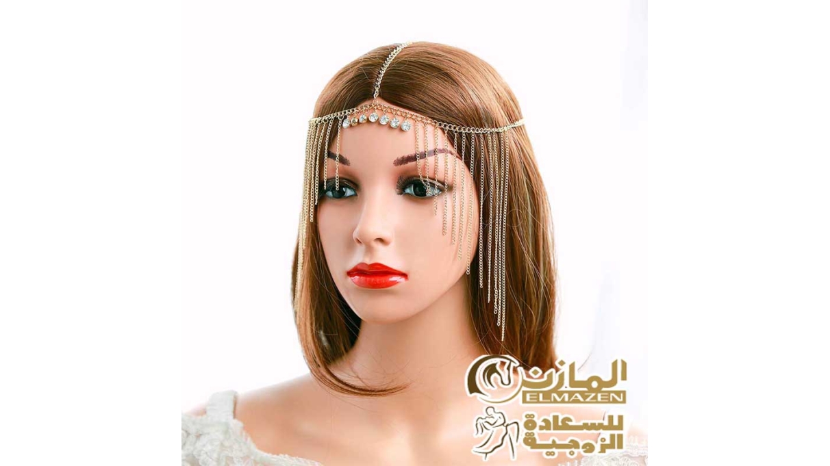 إكسسوارات رأس ذهبية للعرائس