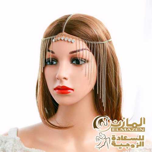 إكسسوارات رأس ذهبية للعرائس