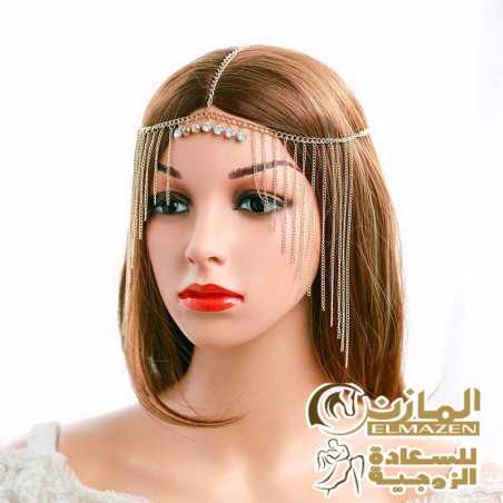 إكسسوارات رأس ذهبية للعرائس
