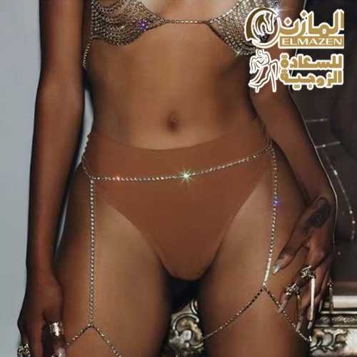 "اكسسوار بناتي كريستالي للخصر والفخد بإطلالة مغرية"