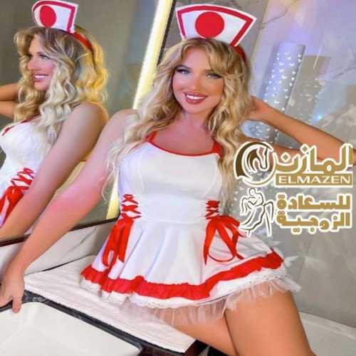 لانجرى تنكرى ممرضة قصير مكشوف لانجرى حريمى للعرائس