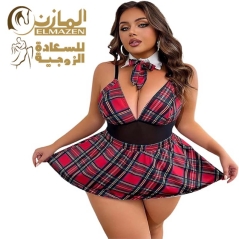 تنكرى الاستاذة كود 464 لانجرى تنكرى قماش كراوهات مكشوف الظهر