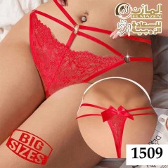 اندرات مقاسات كبيرة 1509 | أشرطة رفيعة دانتيل