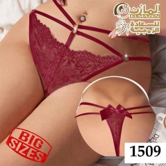 اندرات مقاسات كبيرة 1509 | أشرطة رفيعة دانتيل