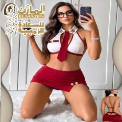 لانجرى تنكرى مضيفة الطيران كود 483 | توب بالكرافت وهوت شورت للزوج