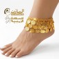 خلخال لماليم 3 دور – خلخال حريمي كثيف مطلي ذهب