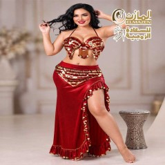 بدل رقص المتزوجات باللون الأحمر تلبيس حتى 80 كيلو