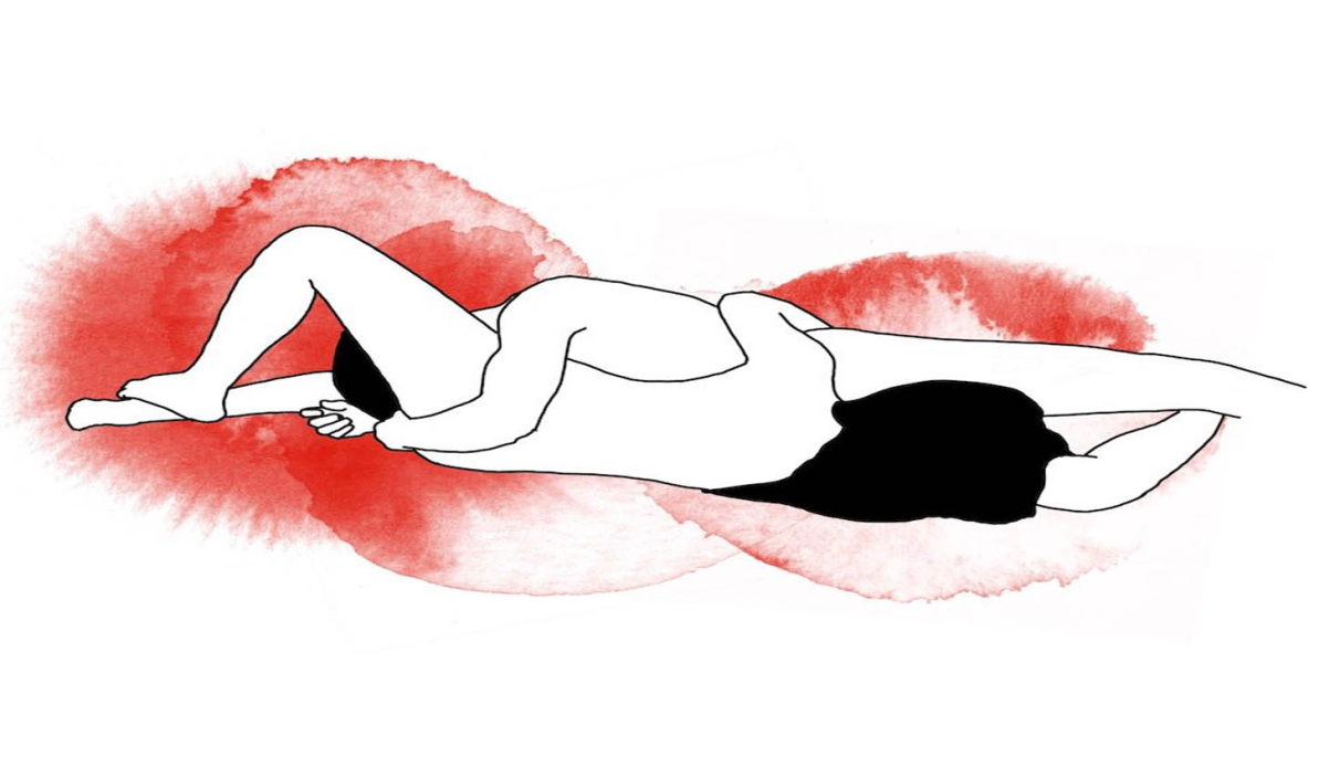 وضعية وسادة الفخذ للجنس الفموي