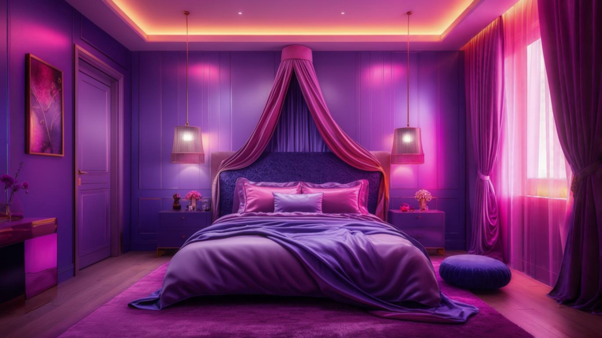  كيف يؤثر اللون البنفسجي والمفارش الحريرية على الرغبة الجنسية 