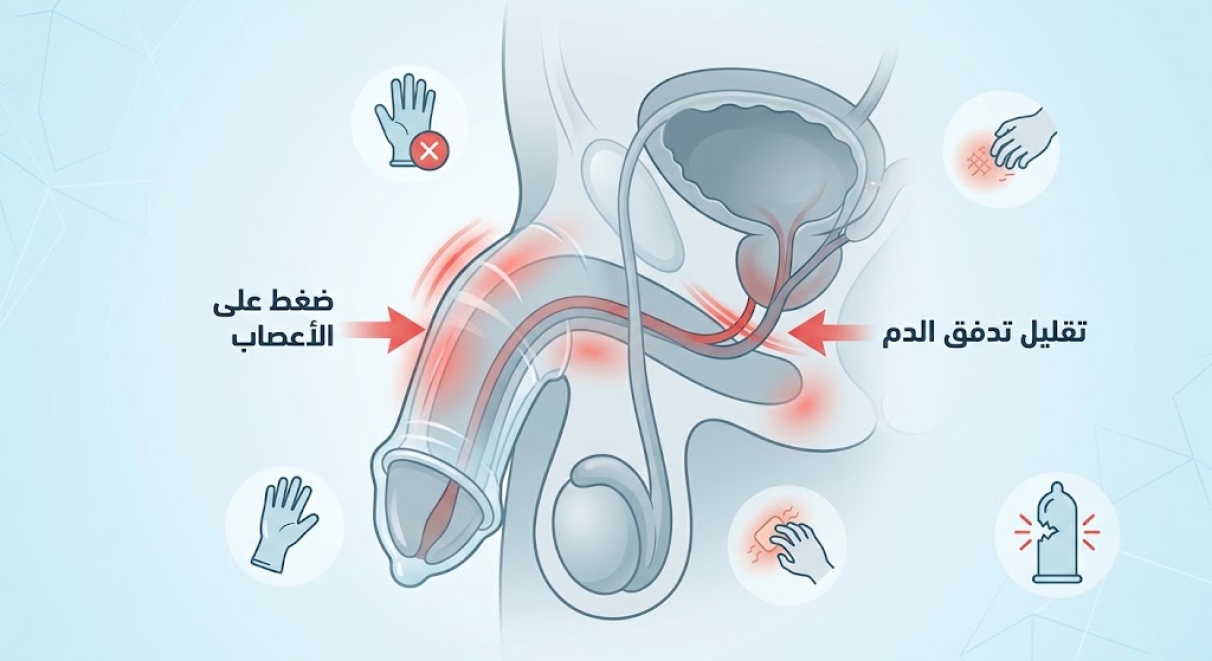 أضرار الواقي الذكري على الرجل