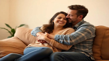 فوائد حضن الزوج لزوجته: علاج طبيعي للروح والجسد